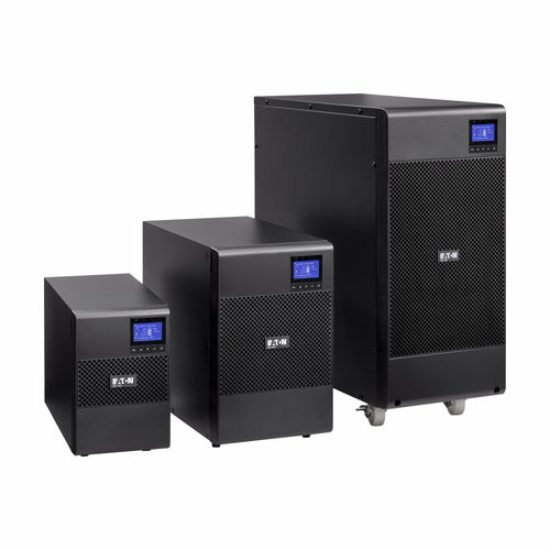 Eaton 9SX1500IBS 1kVA UPS black tower design side angle
