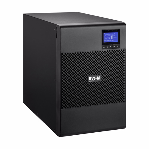 Eaton 9SX3000IBS UPS tower view with black finish and display panel