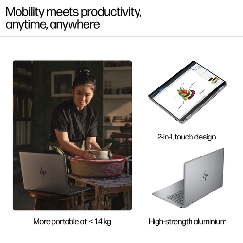 HP Elite x360 Envy x360 14-inch, AMD Ryzen 7, 16GB RAM, 1TB SSD, FHD Touchscreen