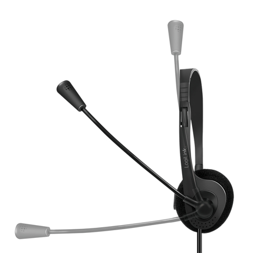 LogiLink HS0054, Wired, 20 - 20000 Hz, Headset/Headphones, Black