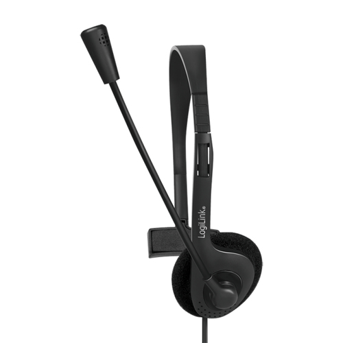 LogiLink HS0054, Wired, 20 - 20000 Hz, Headset/Headphones, Black