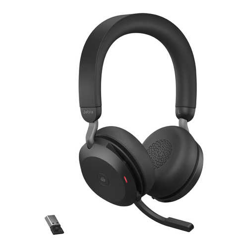 Jabra (27599-999-999) Evolve2 75 USB-A, Wireless, 20 - 20000 Hz, Headset/Headphones, Black