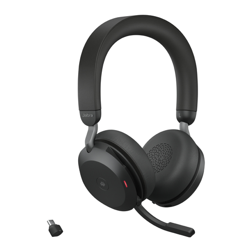 Jabra Evolve2 75 USB-C, Wired & Wireless, Headset/Headphones, Black