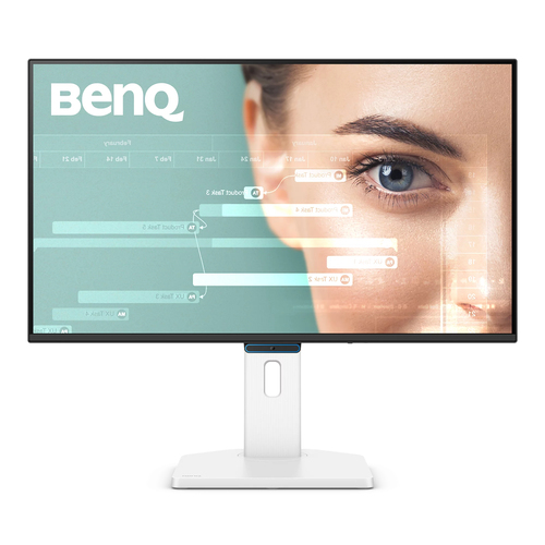 BenQ 1080p Eye-Care monitor front view with 27 inch Full HD LCD display for office and home use