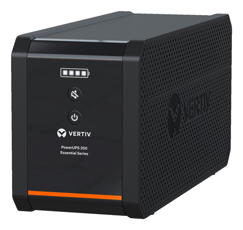 Black Vertiv 1225W Line-Interactive UPS showing 6 IEC outlets