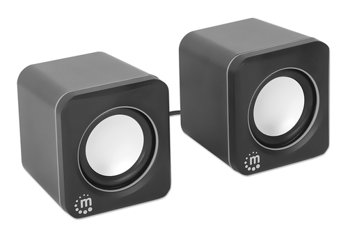 Manhattan 2600 Series tabletop speakers with integrated rotary volume control