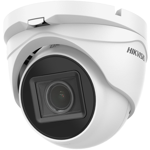 Hikvision DS-2CE79H0T-IT3ZE 5MP indoor outdoor wired CCTV camera with adjustable lens mounted on ceiling