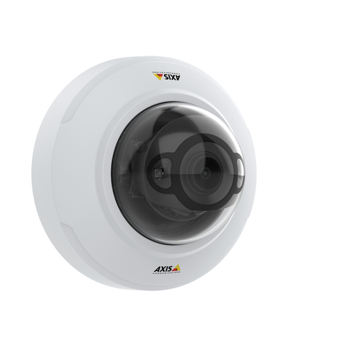 Axis 02113-001 PTZ IP camera wall installation in office environment with wide angle coverage