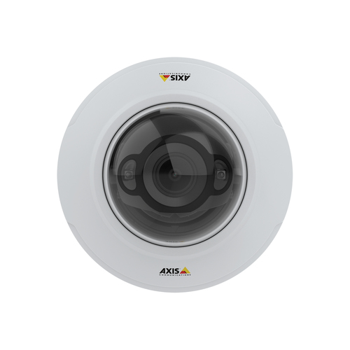 Axis 02113-001 indoor wired digital PTZ IP camera ceiling mounted white dome design
