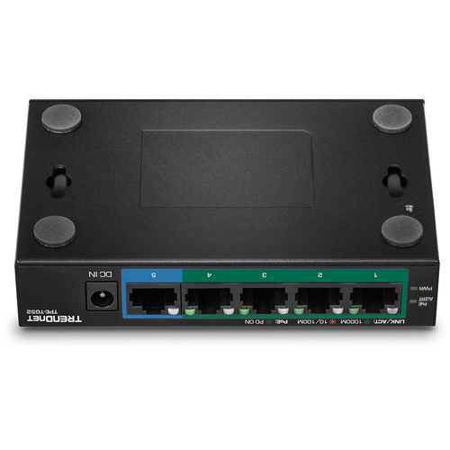 Trendnet (TPE-TG52), Gigabit Ethernet (10/100/1000), PoE Unmanaged Switch