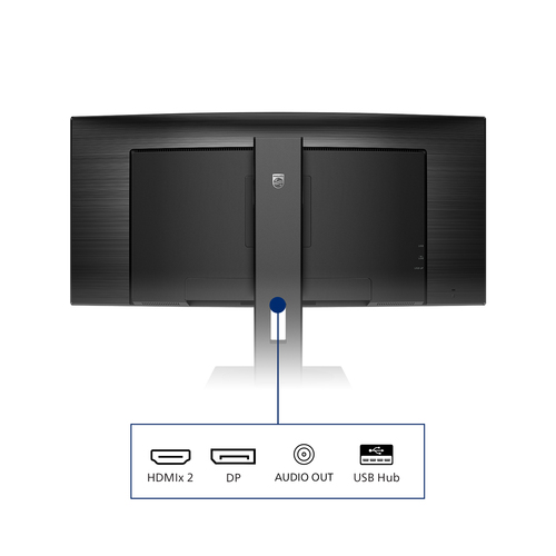 Philips B Line 345B1C/00, 86.4 cm (34"), 3440 x 1440 pixels, Quad HD LCD Monitor