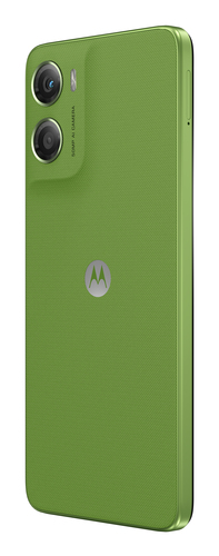 Zebra Motorola moto g06 back view featuring 50MP dual camera and textured finish