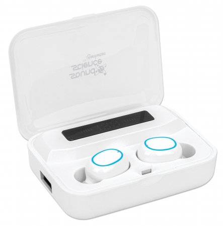 Manhattan Bluetooth, Wireless, 20 - 20000 Hz,Calls/Music,Headset/Earphones,White