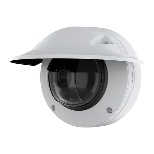 Axis 02225-001 digital PTZ IP camera mounted outdoors