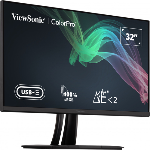 Viewsonic (VP3256-4K), (32"), 3840 x 2160 pixels, 4K Ultra HD, LED, Monitor