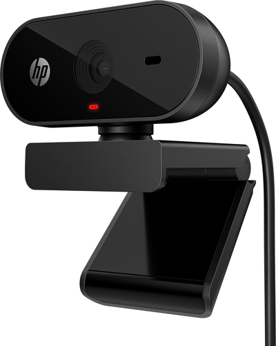 HP 325 FHD Webcam, 5 MP, 1920 x 1080 pixels, Full HD, 30 fps, USB, Black