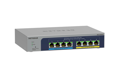 NETGEAR 8-port Multi-Gigabit Ultra60 PoE++,  L2/L3, Managed Switch