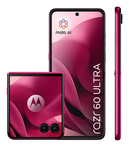 Motorola razr 60 ultra, 17.7 cm (6.96"), 16 GB, 512 GB, 50 MP, Android 15, Pink