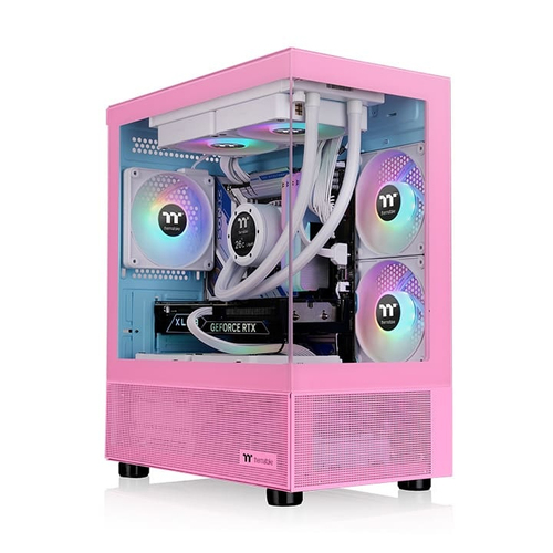 Thermaltake (CA-1Z4-00MAWN-01) Micro Tower, Tempered glass, Pink Gaming Case
