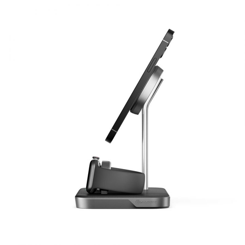 ALOGIC MSP31CS15W black wireless charger image top view on table