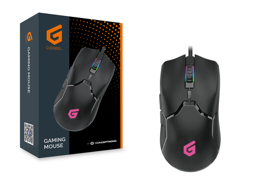 Conceptronic (DJEBBEL05B) 6D Gaming Mouse, 7200 DPI, Right-hand, Optical