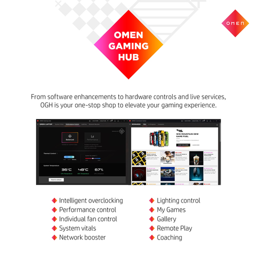 HP OMEN 40L GT21-1031na AMD Ryzen™ 7 32 GB 1 TB Windows 11 Home Gaming PCs