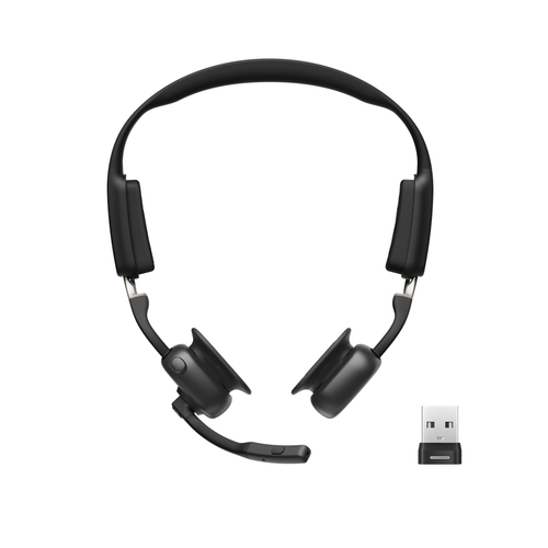 SHOKZ OpenMeet UC Wireless Bluetooth, Office/Call center, Headset/Headphones, Black