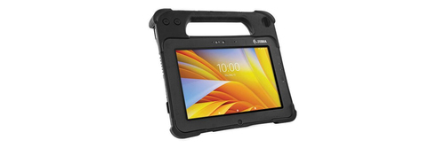 ebra XPAD L10 tablet showing 10.1-inch touchscreen and dual rear cameras.