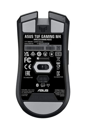 ASUS TUF Gaming M4, Right-hand, RF Wireless + Bluetooth Mouse