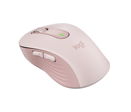 Logitech Signature M650 Wireless Mouse, Right-hand, Optical, Bluetooth, Pink