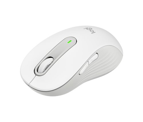 Logitech Signature M650 L Wireless Mouse, Right-hand, Optical, 4000 DPI, White