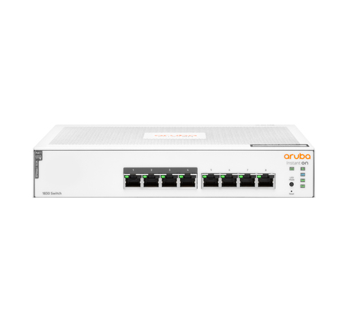 HPE Aruba Instant On 1830 8G 4p Class4 PoE 65W, Managed Switch