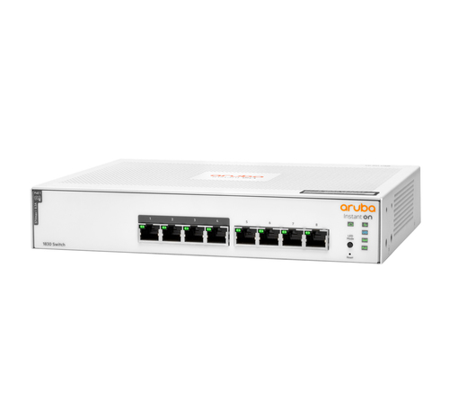 HPE Aruba Instant On 1830 8G 4p Class4 PoE 65W, Managed Switch