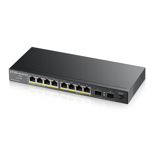 Zyxel GS1100-10HP v2, Gigabit Ethernet (10/100/1000), PoE, Unmanaged Switch