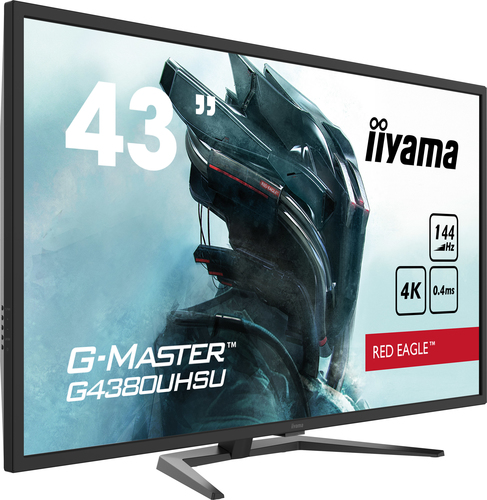 iiyama G-MASTER 43’’ 4K gaming monitor front view with LED display