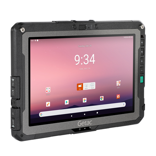 Getac ZX10 side view showing slim, durable rugged design for field use