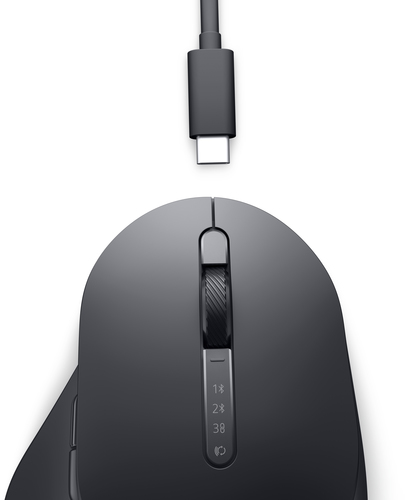 DELL Pro Premium Mouse, Right-hand, RF Wireless + Bluetooth, 8000 DPI, Graphite