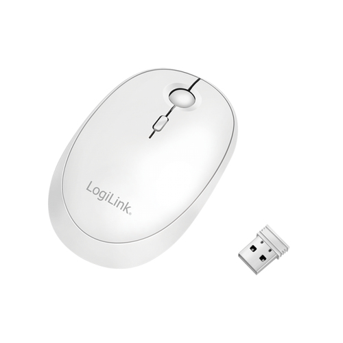 LogiLink (ID0205), Ambidextrous, RF Wireless + Bluetooth, 1600 DPI, Mouse