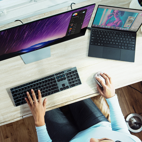 LogiLink (ID0205), Ambidextrous, RF Wireless + Bluetooth, 1600 DPI, Mouse