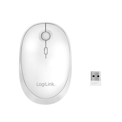 LogiLink (ID0205), Ambidextrous, RF Wireless + Bluetooth, 1600 DPI, Mouse