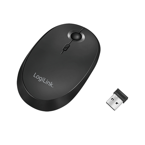 LogiLink (ID0204) Ambidextrous, RF Wireless + Bluetooth, 1600 DPI, Mouse