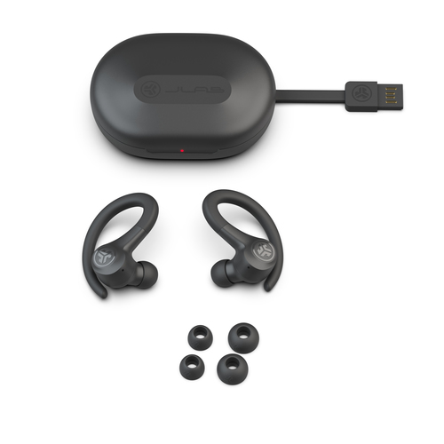 JLab Go Air Sport, True Wireless Stereo, 20 - 20000Hz, Headset/Earbuds, Graphite