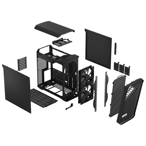 Fractal Design Torrent Compact, ATX, EATX, mATX, Mini-ITX, Steel, Tower PC Case