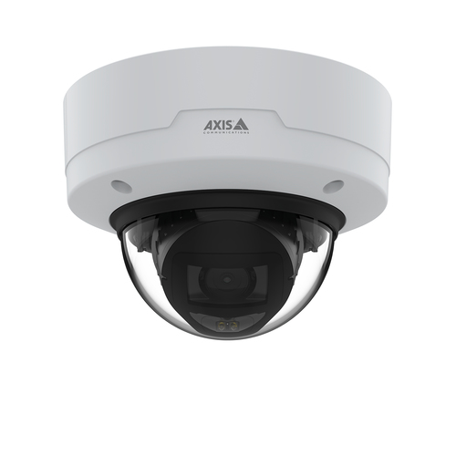 Axis 02332-001 4K PTZ IP Camera showing pan and tilt functionality for wide outdoor coverage