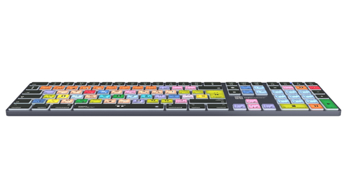 Logic Keyboard LKB-LOGXP2-TM-UK Bluetooth keyboard side angle image