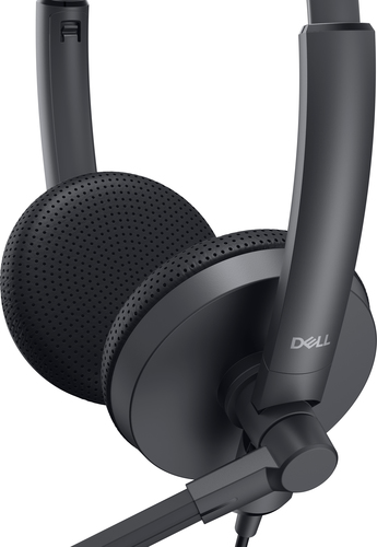 DELL Stereo (WH1022), Wired, 20 - 20000 Hz,  Headset/Headphones, Black