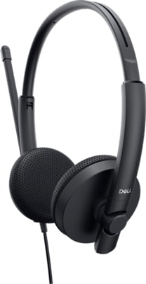 DELL Stereo (WH1022), Wired, 20 - 20000 Hz,  Headset/Headphones, Black