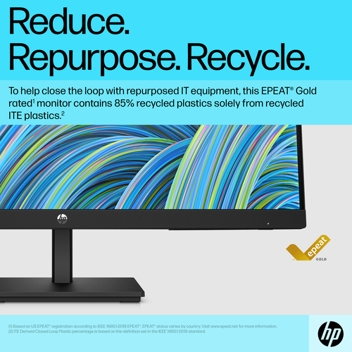 HP V24v G5, 60.5 cm (23.8"), 1920 x 1080 pixels, Full HD, LCD Monitor