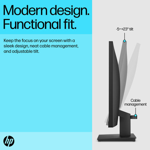 HP V24v G5, 60.5 cm (23.8"), 1920 x 1080 pixels, Full HD, LCD Monitor