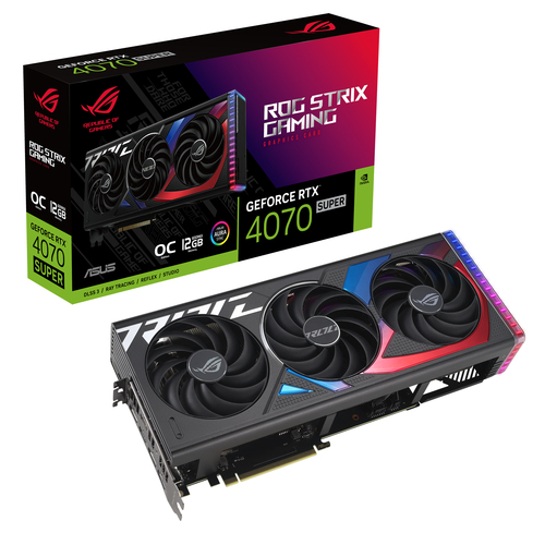 ASUS ROG STRIX GeForce RTX™ 4070 SUPER OC 12GB DDR6X 2 HDMI 3 DP Graphic Card